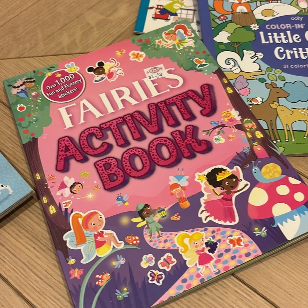 Kids Activity Coloring Workbook Bundle Frozen Highlights Puzzles Spanish 20+ Boo
